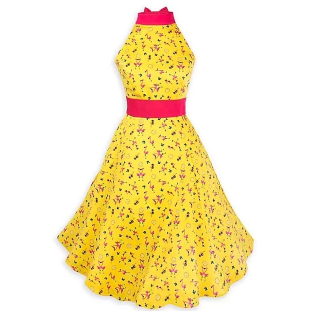 Disney Dress Shop Flamingo Dress size Medium EUC - Picture 2 of 4